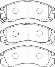 Комплект тормозных колодок AISIN D1N034